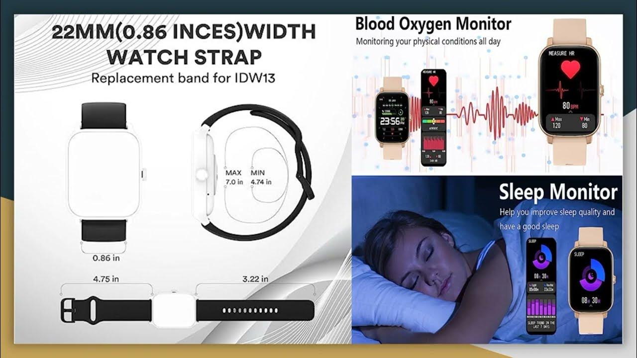 Woneligo IDW13 Smart Watch User Manual Quick Start Guide YouTube