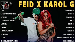 Karol G x Feid 💛 Lo Mejor Canciones 2023 ~ Lo Mas Nuevo 2023 ~ Musica de Moda ~ Fiesta Latina Mix