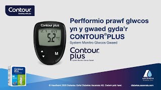 How to perform a blood glucose test | CONTOUR PLUS | mmol/L | UK (Welsh_UK)