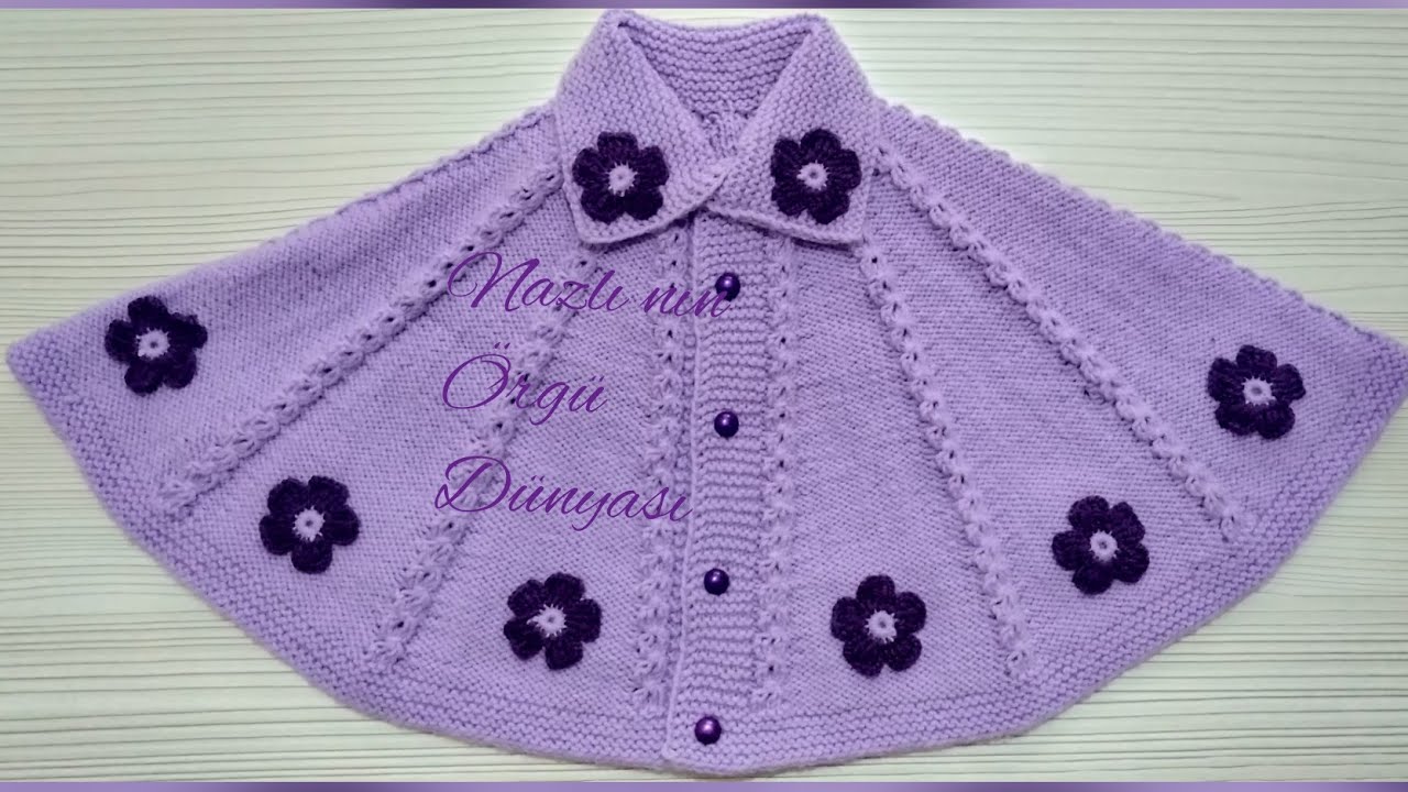 Ponchomodels Kahve Cekirdegi Modeli Yelpaze Panco Pelerin Yapilisi Baby Knitting Patterns Tig Isi Bebek Tig Isleri