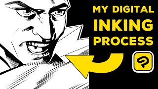 Celebrity Rough Pencils to Clean Inks with Clip Studio Paint - My Digital Inking Process Wealth
