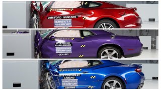 Mustang, Camaro and Challenger - TOP 3 MUSCLE CARS CRASH TEST