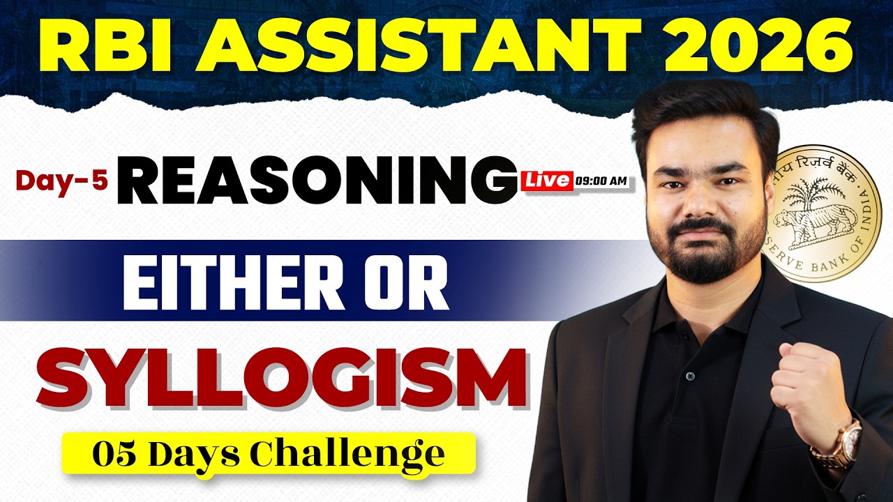 Rbi Assistant 2026 | Syllogism Reasoning | Syllogism Either or Case ...