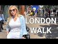 🇬🇧 CENTRAL LONDON WALK ON A SUNNY DAY, SUMMER IN LONDON 2023, OXFORD STREET, SOHO, LEICESTER SQUARE