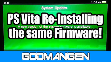 PS Vita Re-Installing System Software (2.61 over 2.61)