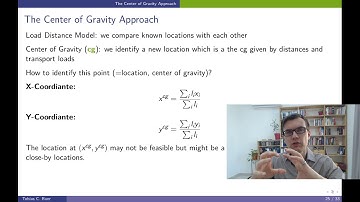 Logistics Management: Location Analysis 07 Center of Gravity Approach