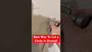 The Best Way To Cut Circles in Drywall #tipsandtricks #diy #satisfying