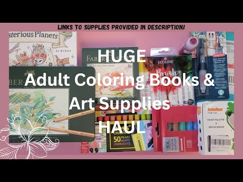 Huge Haul !! Adult Coloring Books And Art Supplies Coloringbooks Artsupplies Coloring