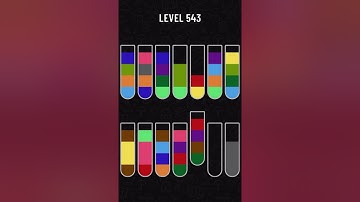Water sort puzzle game Level 543