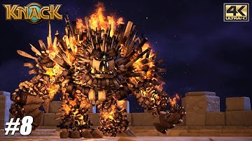 Knack - PS4 Pro Gameplay Playthrough 4K 2160p - PART 8