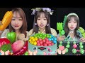 ASMR Sweet Candy 🍡Super Cute Princess Toys🧩Refreshing Cool Jelly 🍇🍑171 #candy #snacks