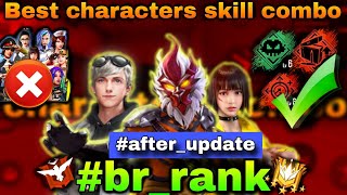 ff rank push characters combination || br rank push characters combination after Update