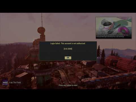 Fallout 76 Login Failed. This account is not authorized: Weapon Dupe / Vendor Dupe BANNED ACCOUNTS