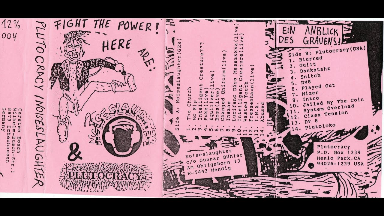 PLUTOCRACY - LIVE TAPE - FIGHT THE POWER ! HERE ARE: NOISESLAUGHTER ...