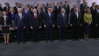 Family Photo with Heads of Delegation at Ministerial on Middle East in Warsaw