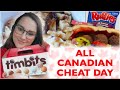 All CANADIAN Cheat Day | Poutine | Timmies | Dessert