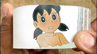 Doraemon Cartoon Flipbook #194 | Nobita Saw Shizuka Bathing Flip Book | Flip Book Artist 2024