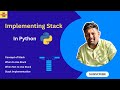 Stack Data Structure in Python | Code &amp; Explanation