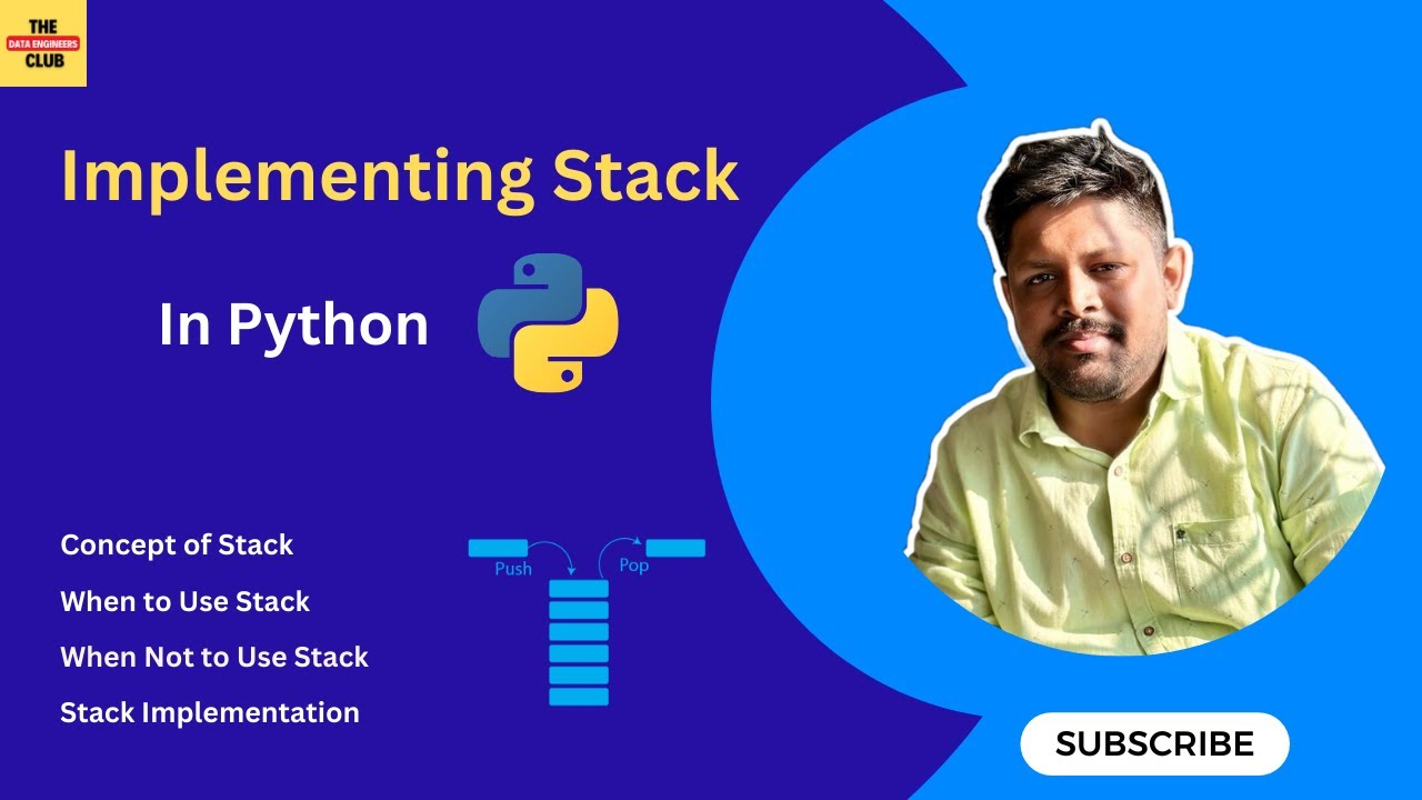 Stack Data Structure in Python | Code & Explanation