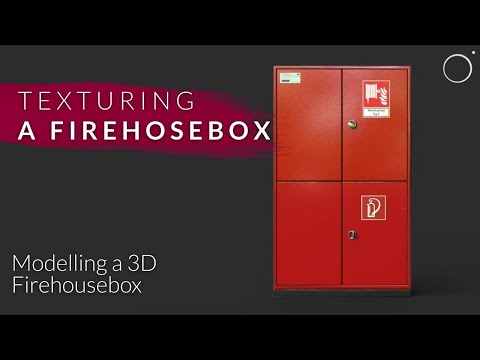 Timelapse: Modelling a 3D Firehosebox | Substance Painter