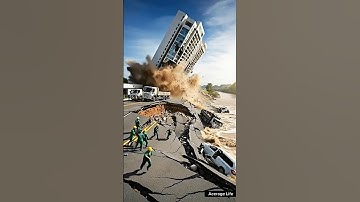 Ground Collapse Causes Building to Fall into River Instantly!