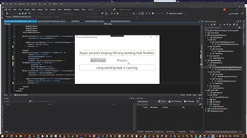 Async Indication of the progress of a task WPF.