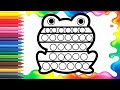 Bolalar uchun Kamalak POP IT qurbaqasini chizish/ Rainbow Frog POP IT Drawing for Kids