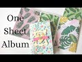Flip Page Mini Album Tutorial | One Sheet Album | Easy
