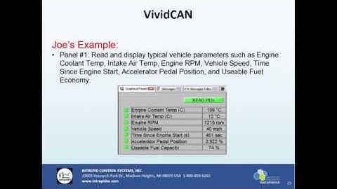 VividCAN - CAN Display with Programmable Touchscreen with Use Cases (Intrepid Tech Days 
