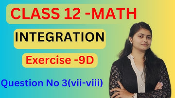 Exercise 9dQ.3 |Element of mathematics class 12|Integration in odia chapter 9