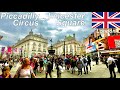 Piccadilly Circus~ Leicester Square , London, UK 🇬🇧 Summer Street Walk 2023 - 4K 60fps Walking Tour
