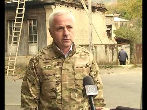 მიწისძვრისგან დაზიანებული  სახლის დემონტაჟი საჩხერეში-იმერვიზია 2016