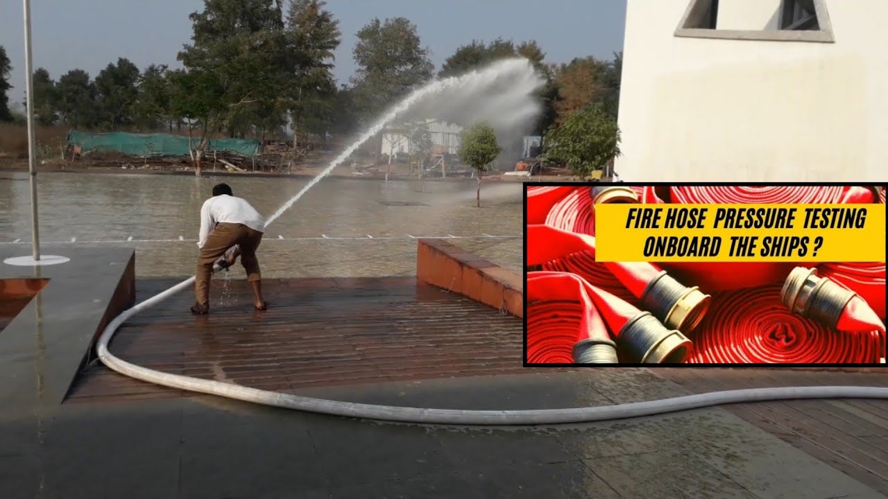 Fire Hose Pressure Testing, Fire hose pipe training, Fire hose nozzles