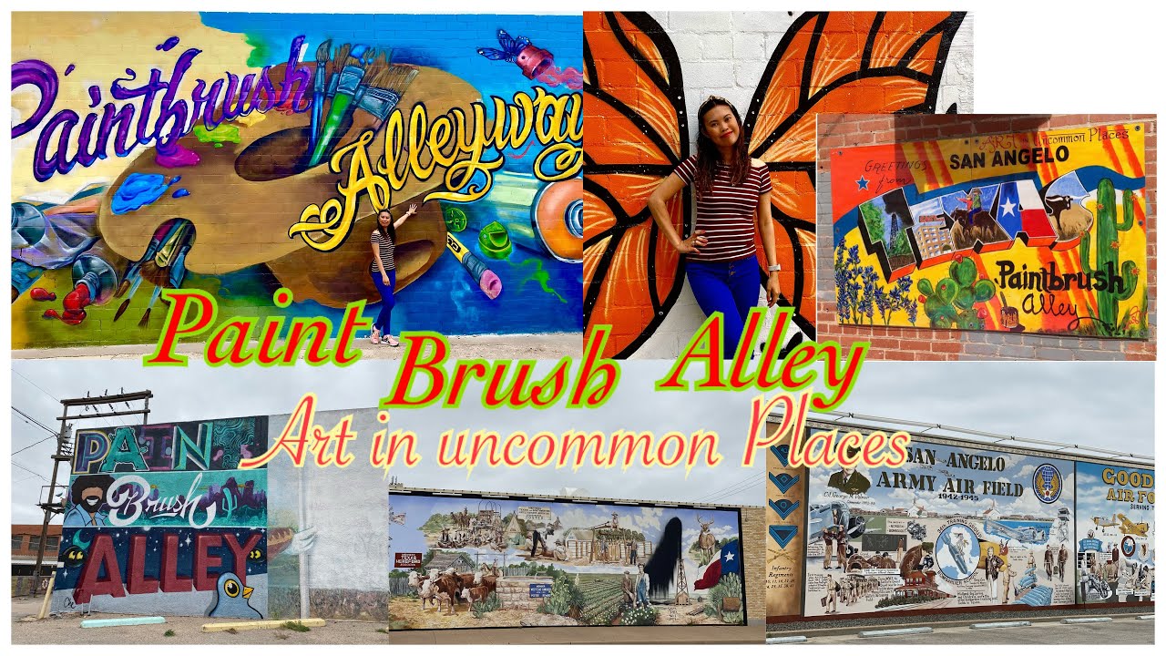 Art in Places Paintbrush Alley + Murals San Angelo Texas YouTube