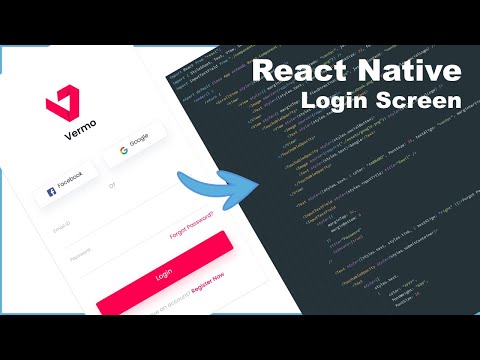 React Native LOGIN SCREEN UI Let's Code - Design To Code #1