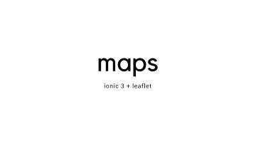 Ionic 3 - Leaflet maps
