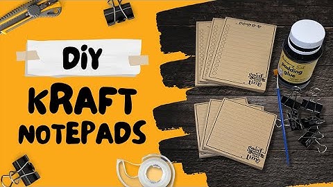 DIY Notepads | Making Kraft Notepads For My Small Business