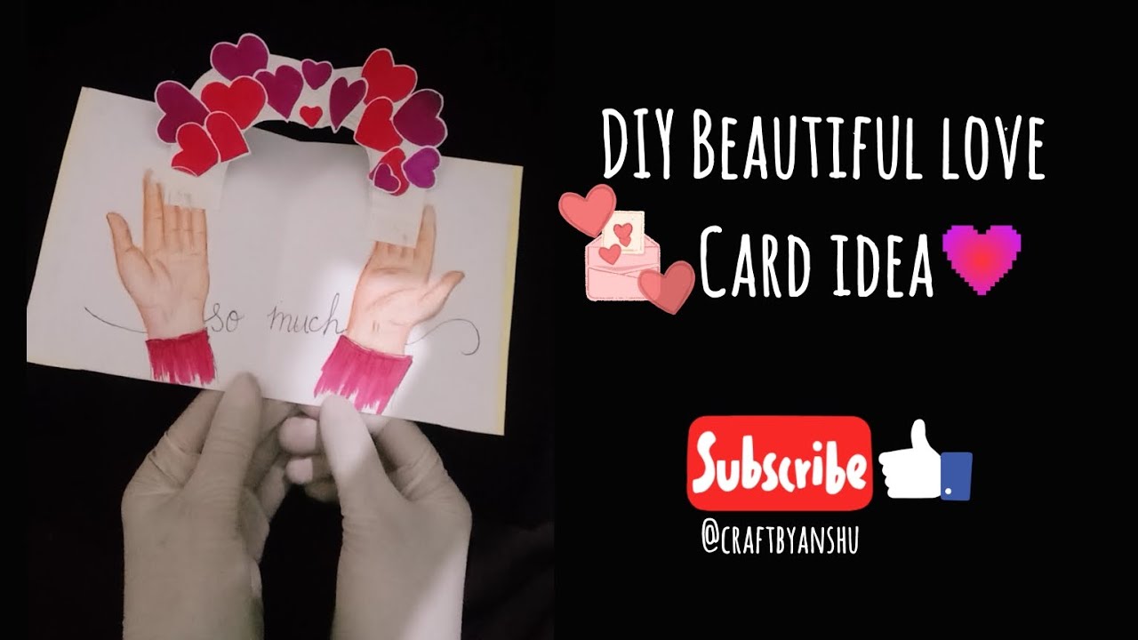 DIY Beautiful love card idea 💗 - YouTube