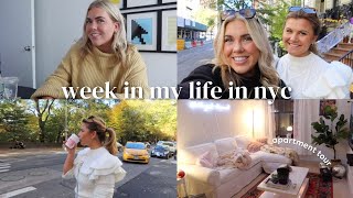 week in my life in NYC: leslie&#39;s apartment tour, working, fall in the city