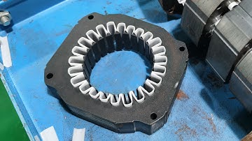Induction Motor stator slot paper inserting process