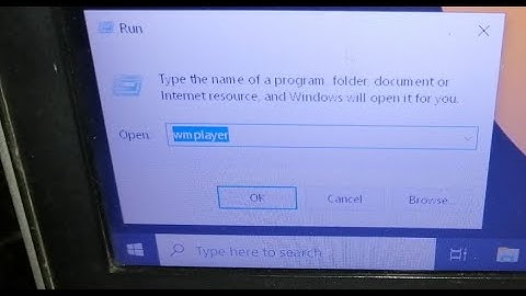 how to open windows media player from run command in windows 10