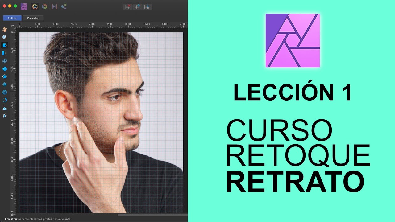 🟡 #1 Persona LICUADO | Curso de Retoque de Retrato con Affinity Photo