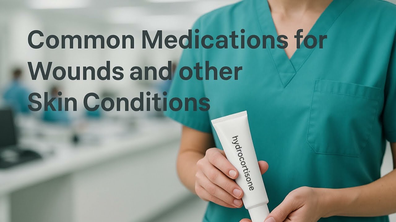 Topical Medications for Skin & Wound Care
