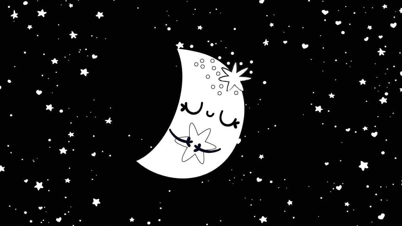 Baby Sleep Music | Sensory Calming Relaxing High Contrast Mozart Brahms piano lullaby instant Moon