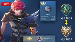 EPIC TO IMMORTAL JULIAN LIVE!! DAY 6969😂- MLBB