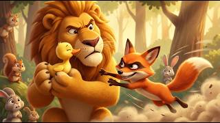 Fox Stole the Duck Egg But Got Surprised | Emotional 3D Cartoon Story | Lion & Duck Baby Friendship