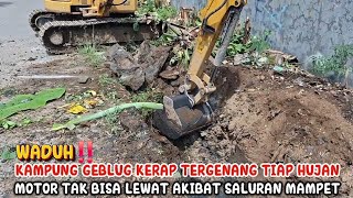 Download Lagu WADUH‼️KAMPUNG GEBLUG KERAP TERGENANG TIAP HUJAN MOTOR TAK BISA LEWAT AKIBAT SALURAN MAMPET PARAH MP3