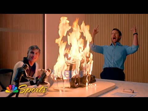 Jordan Stolz and Glen Powell bring the heat before 2026 Milan Cortina Olympics | NBC Sports