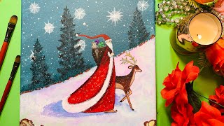 painting step beginners santa claus merry tutorial