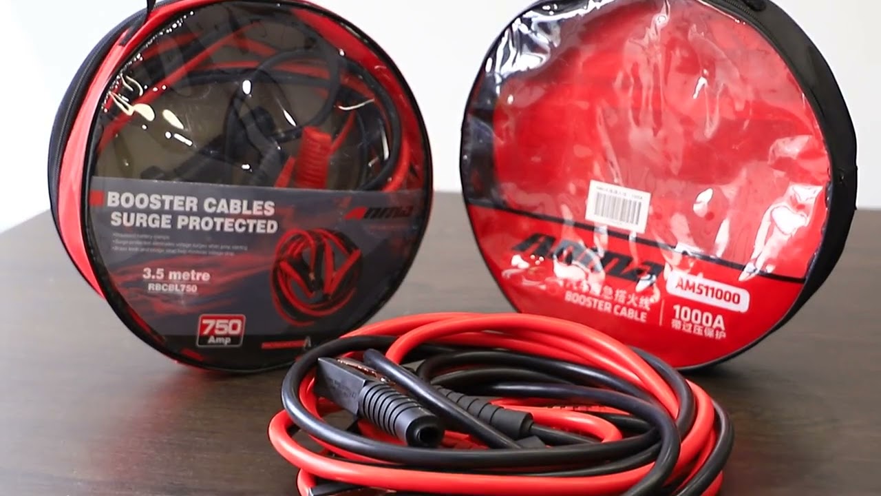 Jumper Cables, Heavy Duty Booster Cables with UL-Listed Clamps